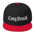 Long Beach Gangsta West Side Snapback Cap-Red / Black / Black-Bootlg