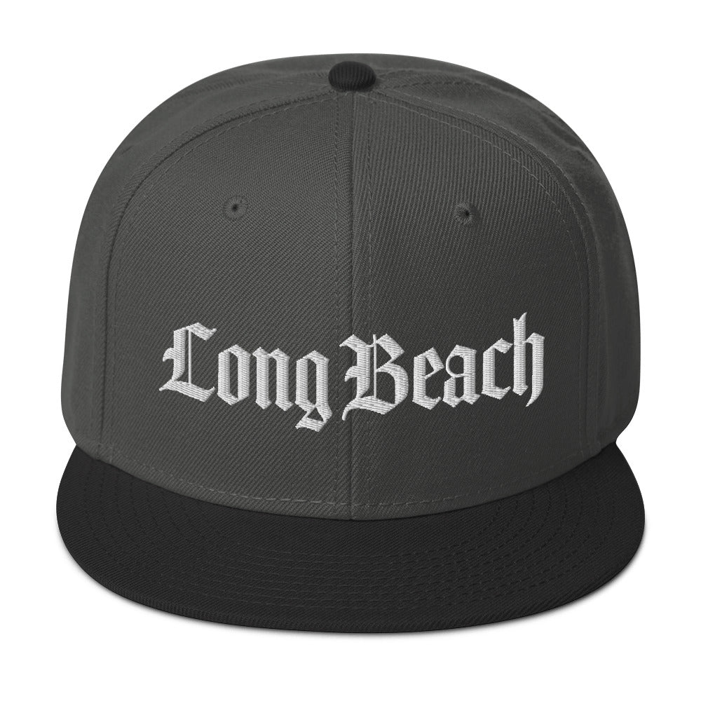 Long Beach Gangsta West Side Snapback Cap-Black / Charcoal gray / Charcoal gray-Bootlg