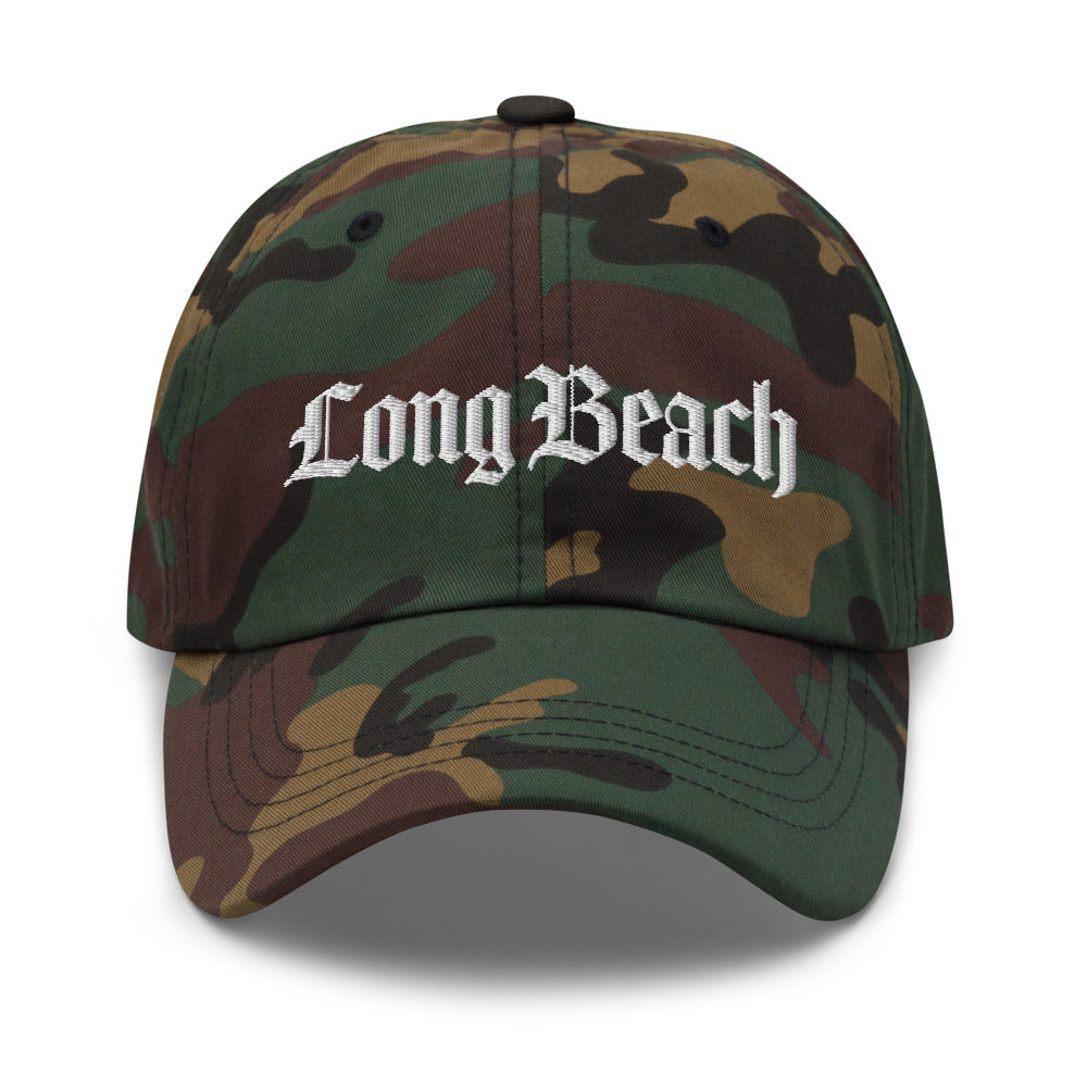 Long Beach West Side Gangsta Dad hat-Green Camo-Bootlg