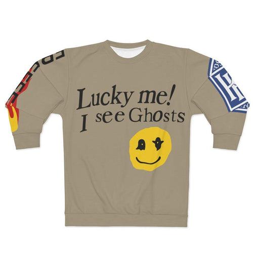 Lucky me I see Ghosts Unisex Crewneck Sweatshirt-2XL-Bootlg