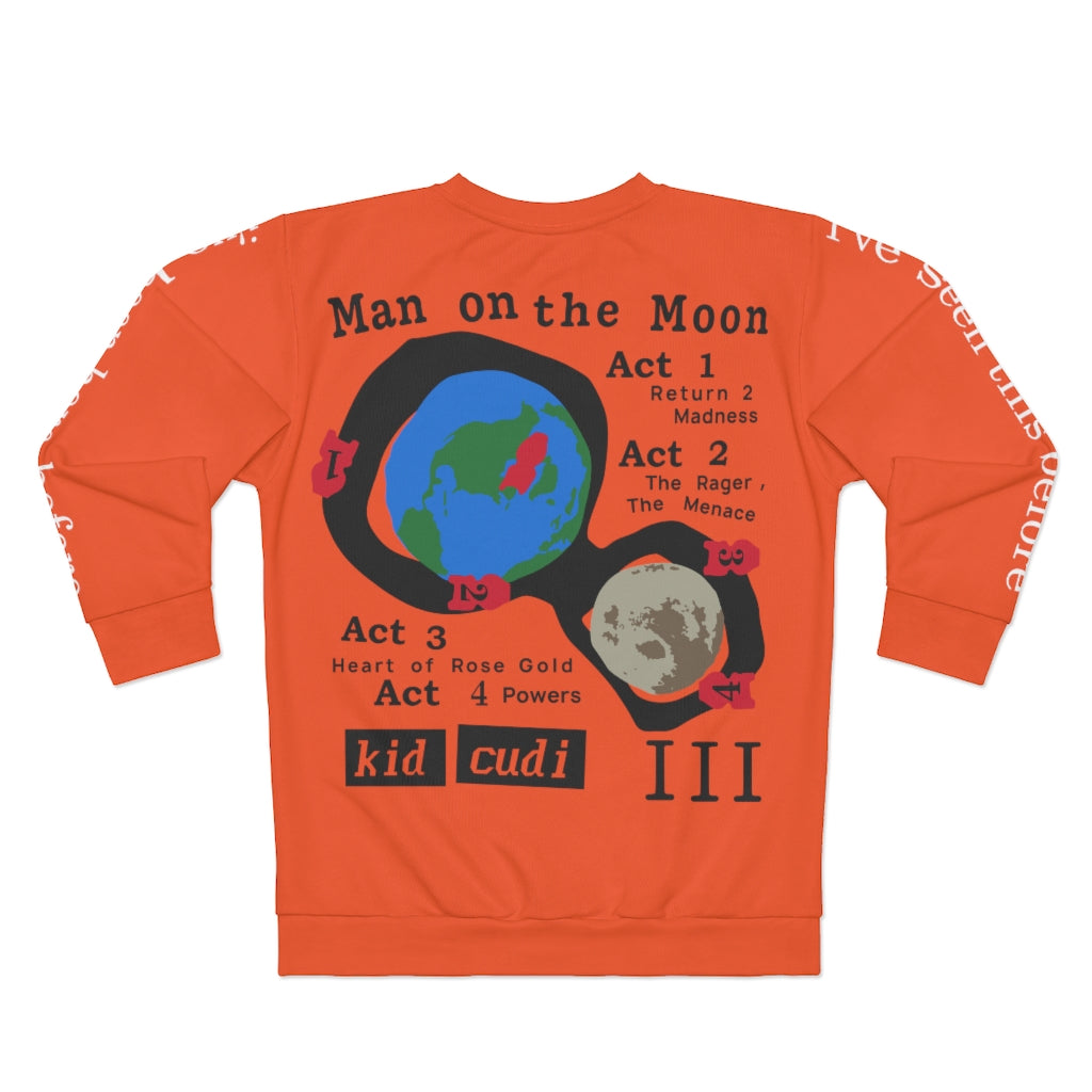 Man On The Moon Kid Cudi Album Merch inspired Unisex Crewneck Sweatshirt-Bootlg