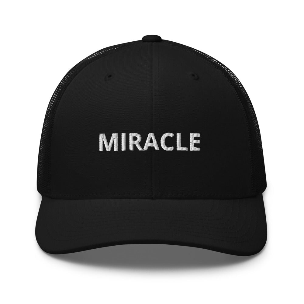 Miracle Trucker Cap Hat - Justin Bieber Inspired-Black-Bootlg