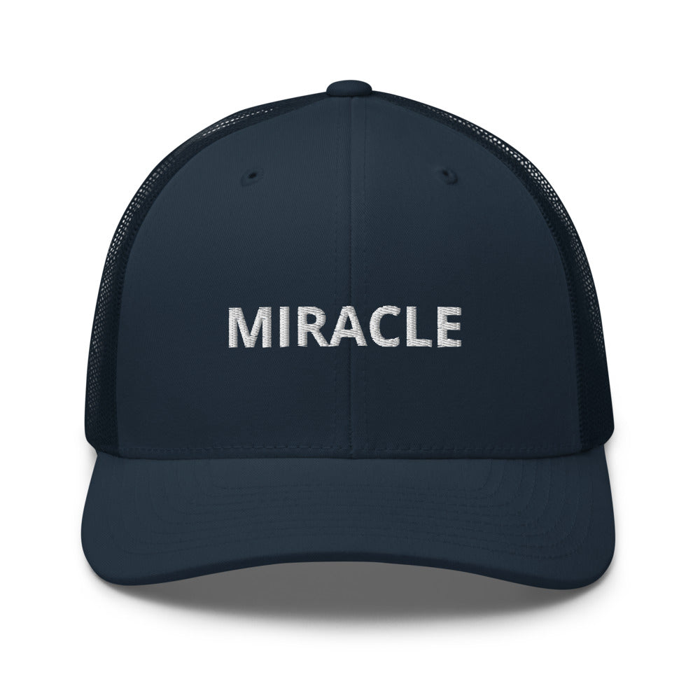 Miracle Trucker Cap Hat - Justin Bieber Inspired-Navy-Bootlg