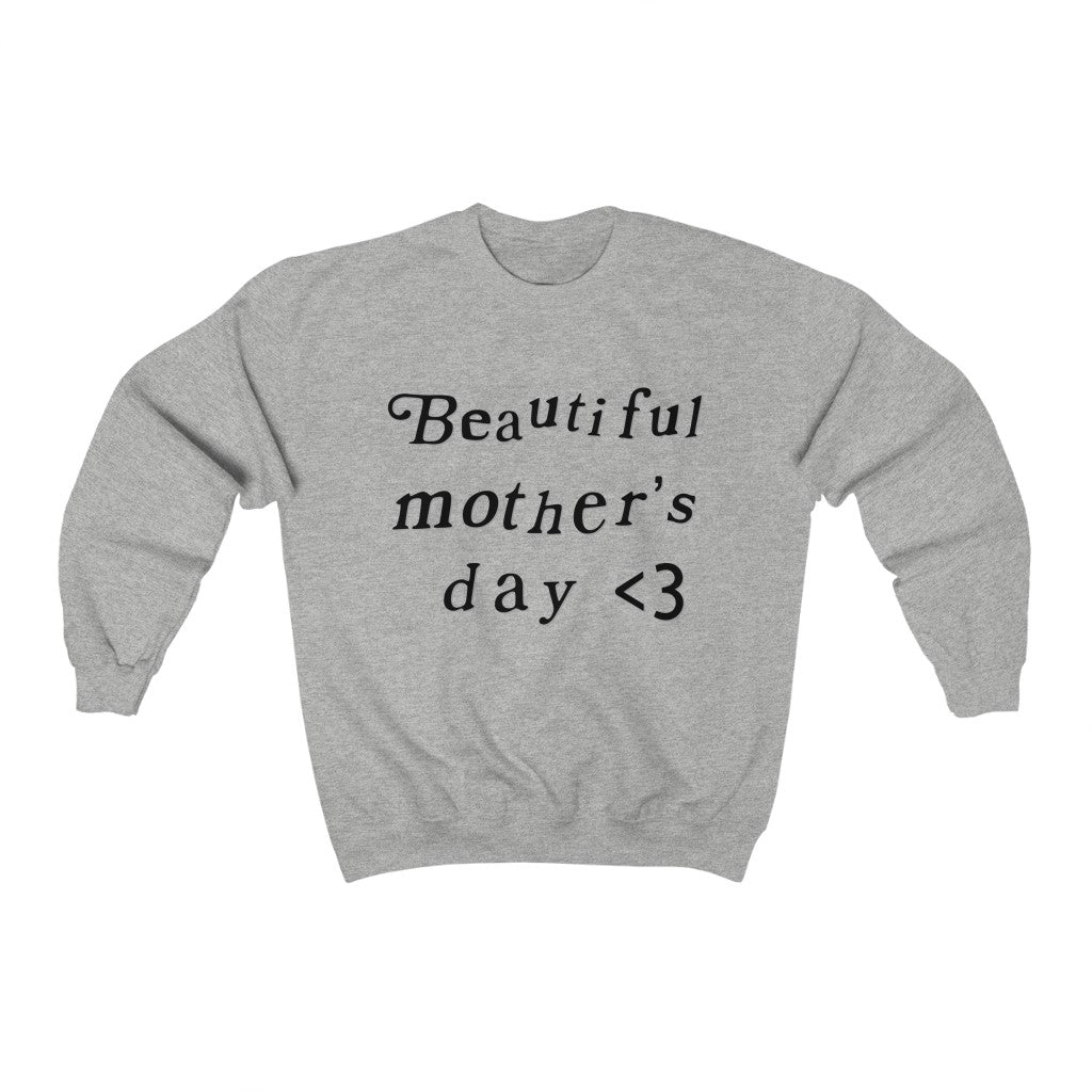 Mother's Day Kanye West Kids See Ghosts Inspired Crewneck Sweatshirt Merch-Ash-2XL-Bootlg