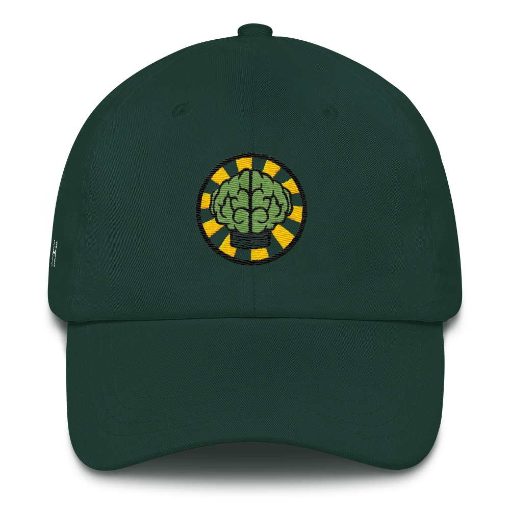 NERD Brain logo embroidery Dad cap snapback. Pharrell Williams, Chad Hugo & Shay Haley.-Spruce-Bootlg