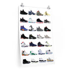 Nike Air Jordans Hall of Fame Poster - Michael Jordan Wall Art-20″ × 30″-Bootlg