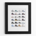 Nike Air Jordans Hall of Fame Poster - Michael Jordan Wall Art-16″ × 20″-Bootlg