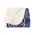 OG Blue Bandana Sherpa Fleece Blanket-50" x 60"-Bootlg