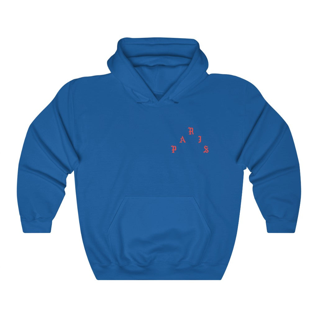 Paris I Feel Like Pablo Unisex Heavy Blend Hooded Sweatshirt-Royal-S-Bootlg