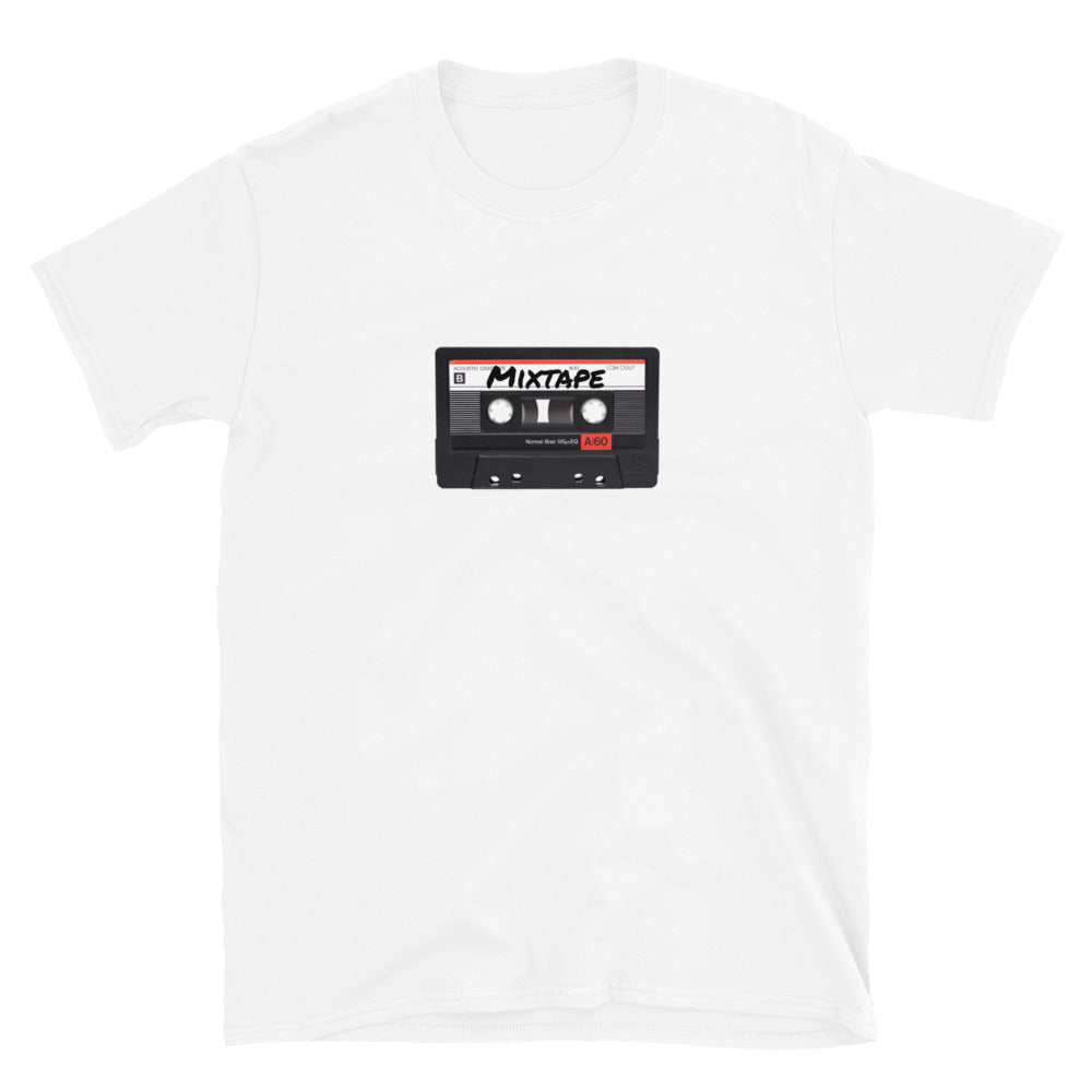 Personalized Mixtape Cassette T-Shirt-White-S-Bootlg