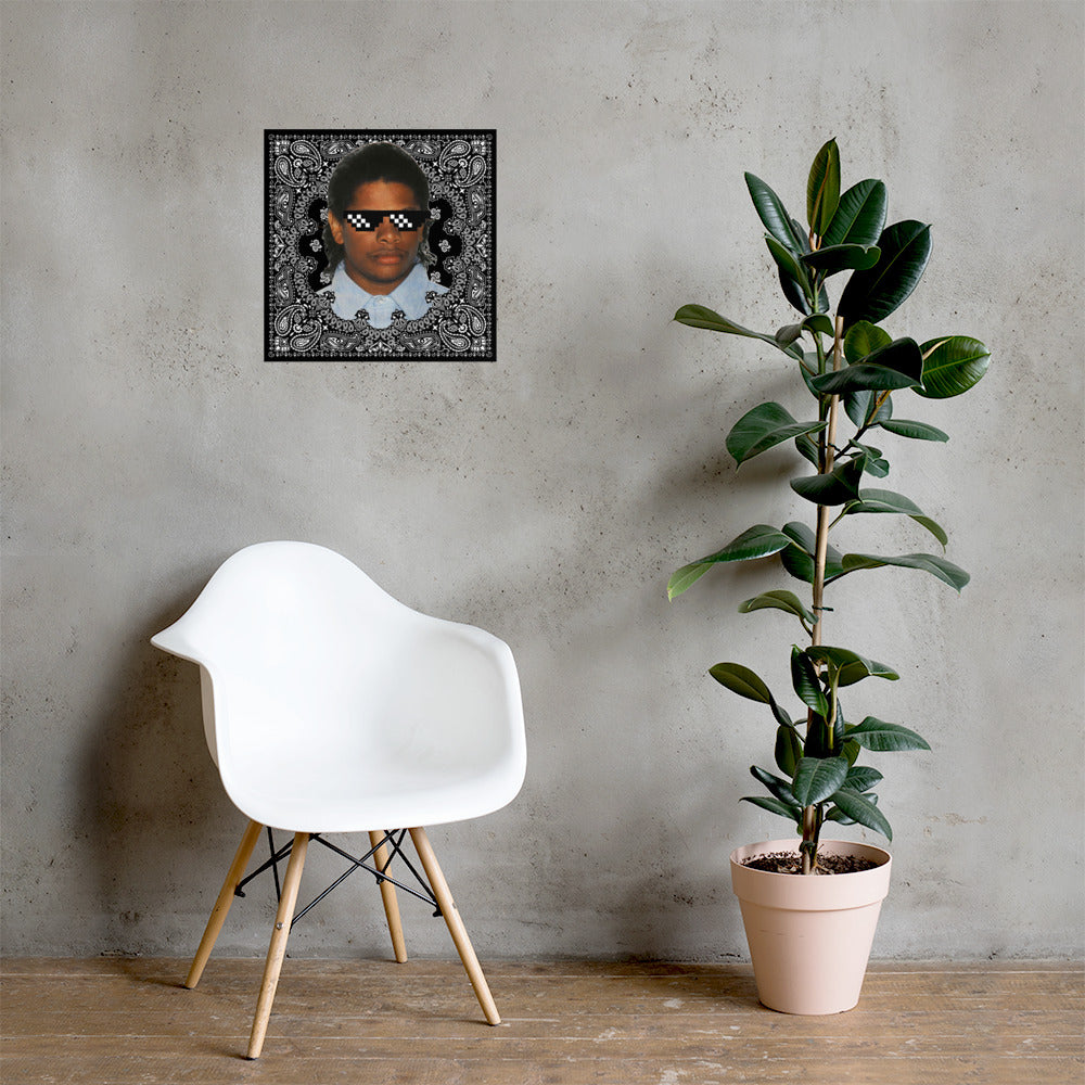 Personalized Thug Life Glasses Face Poster - Upload your own face-18×18-Bootlg