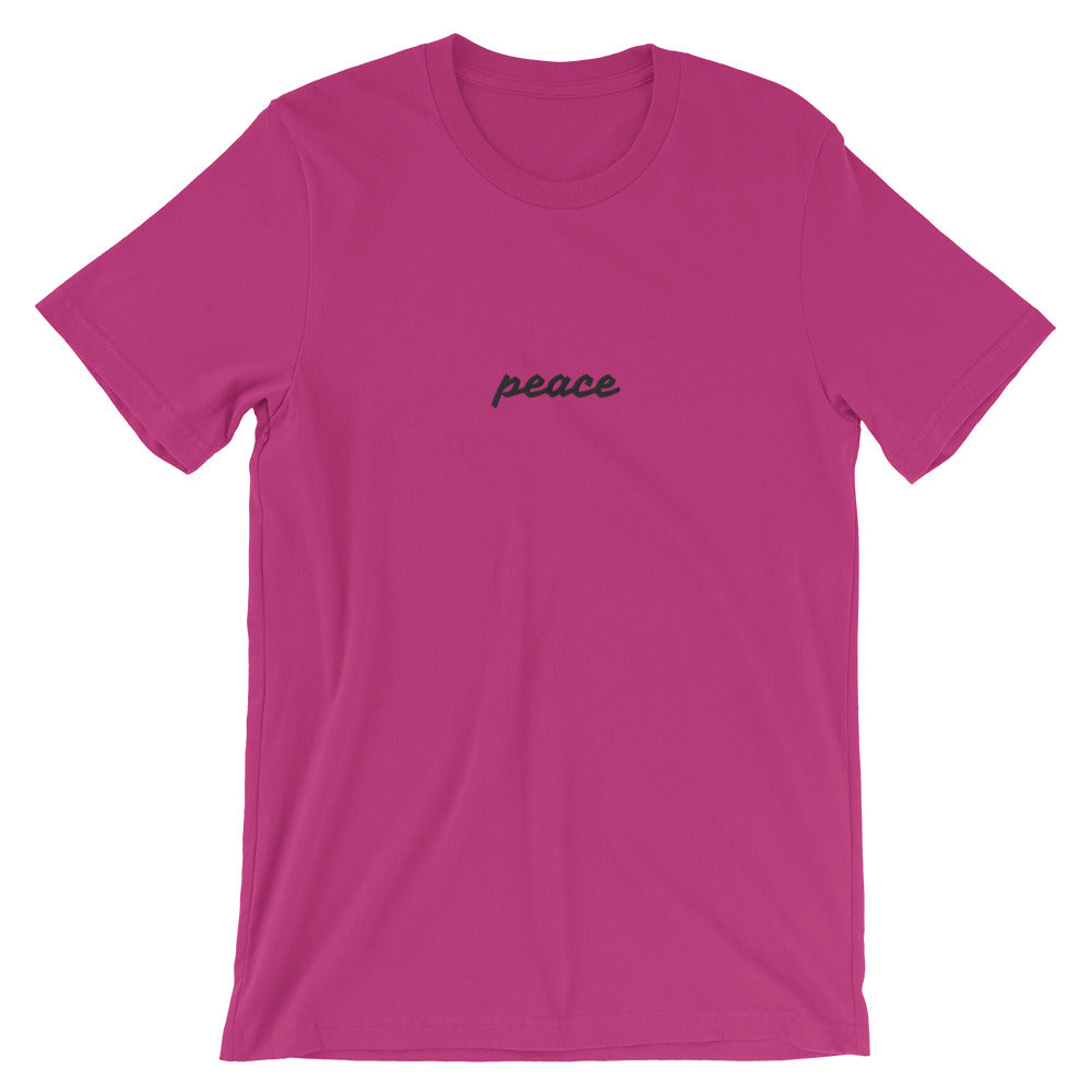 Personalized chest embroidery word T-Shirt-Berry-S-Bootlg