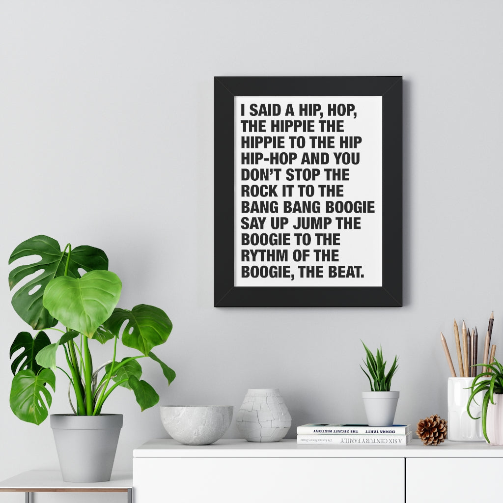 Rappers Delight Framed Poster print-Bootlg