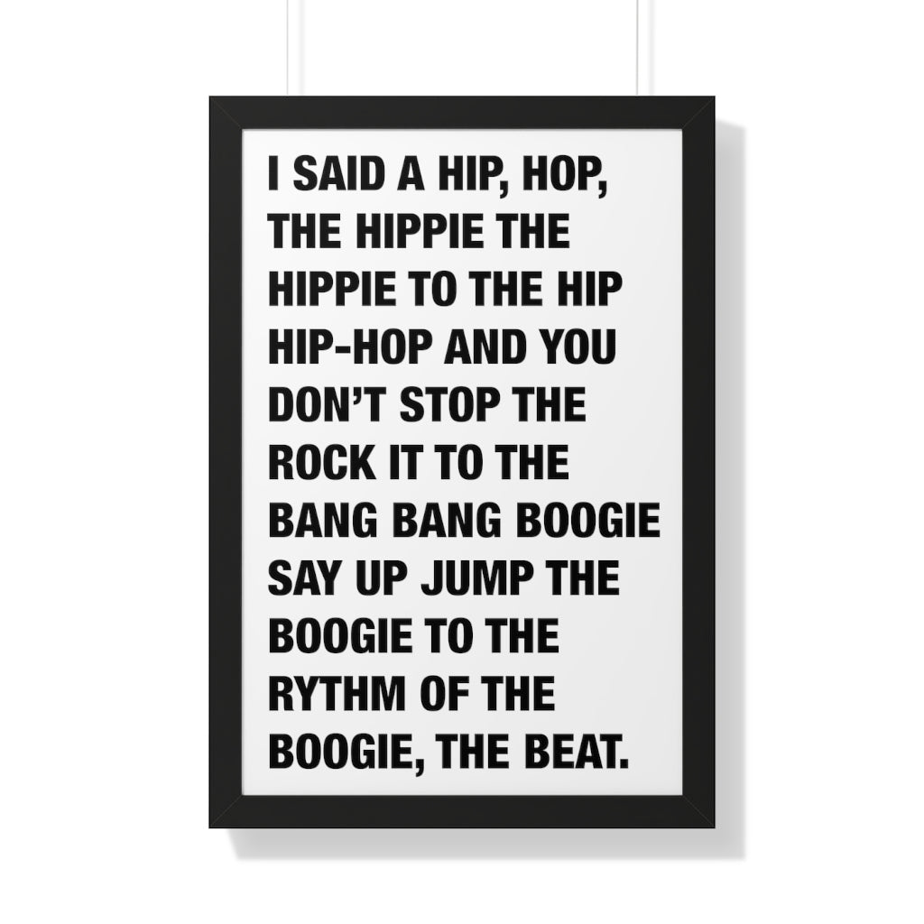 Rappers Delight Framed Poster print-Bootlg