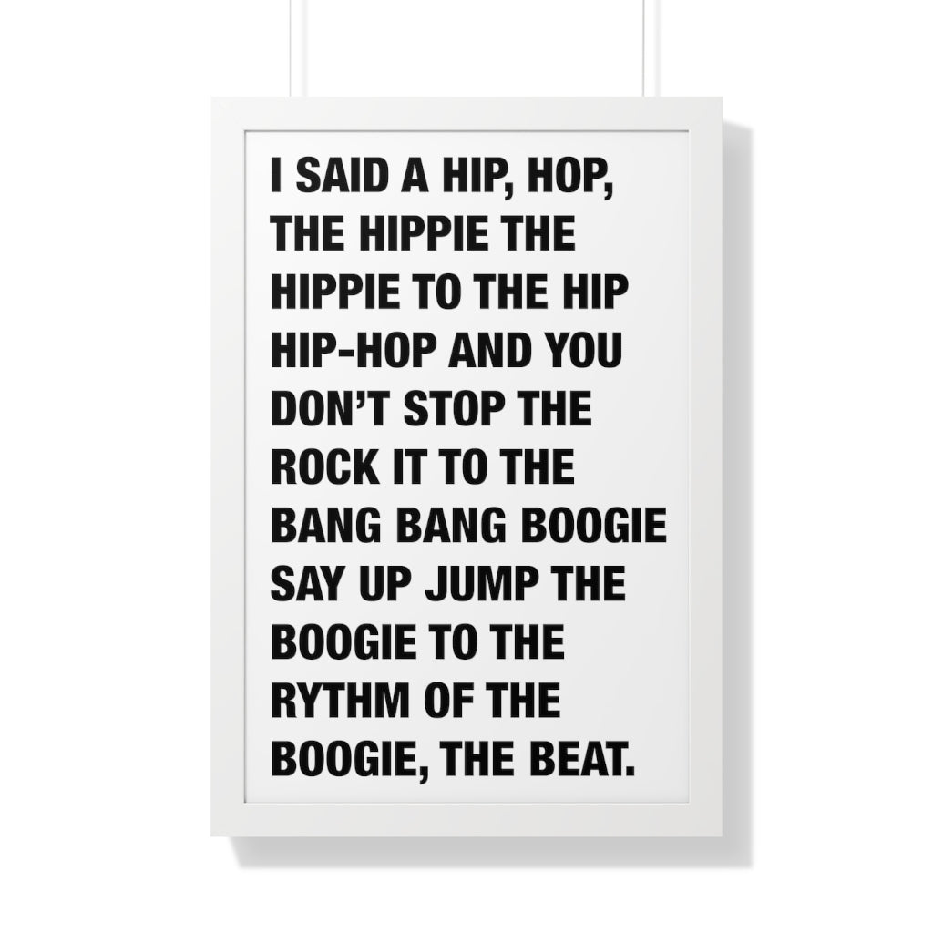 Rappers Delight Framed Poster print-20" × 30"-White-Bootlg