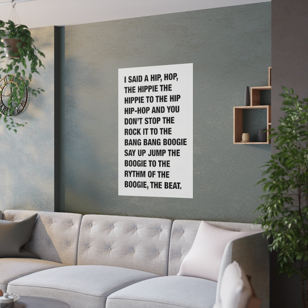 Rappers Delight print, unframed poster-24″ × 36″-Bootlg