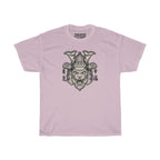 Samurai Tiger Unisex Heavy Cotton T-Shirt - Fighter Mixed Martial Art Tee-S-Light Pink-Bootlg