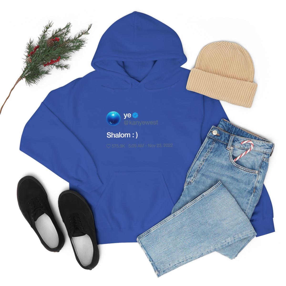 Shalom Kanye West Tweet Inspired Hoodie-Bootlg