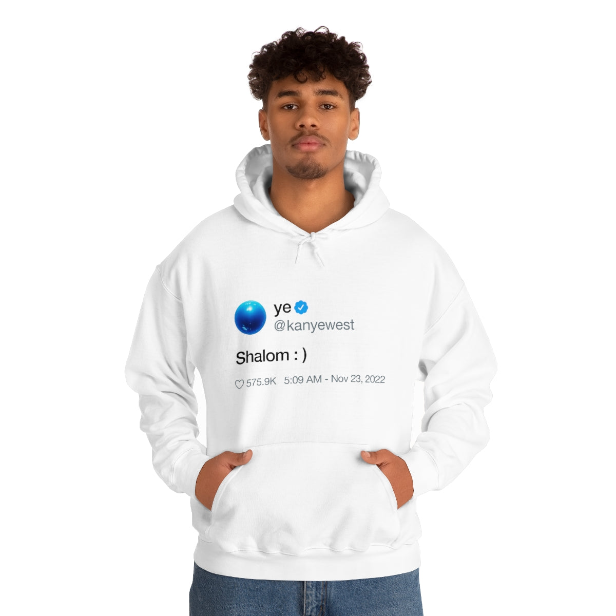 Shalom Kanye West Tweet Inspired Hoodie-Bootlg