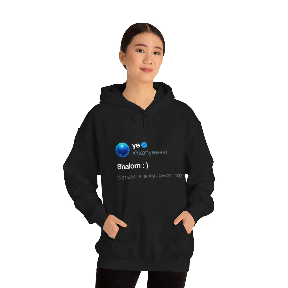 Shalom Kanye West Tweet Inspired Hoodie-Bootlg