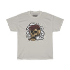 Smoking Skull Unisex Heavy Cotton T-Shirt - Video Game Rock Tee-S-Ice Grey-Bootlg