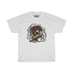 Smoking Skull Unisex Heavy Cotton T-Shirt - Video Game Rock Tee-L-White-Bootlg