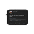 Sometimes I get emotional over fonts Kanye West Tweet Laptop sleeve-12"-Bootlg