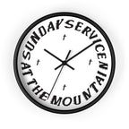 Sunday Service At The Mountain Wall clock - Kanye West Sunday Service Coachella-10 in-Black-Black-Bootlg