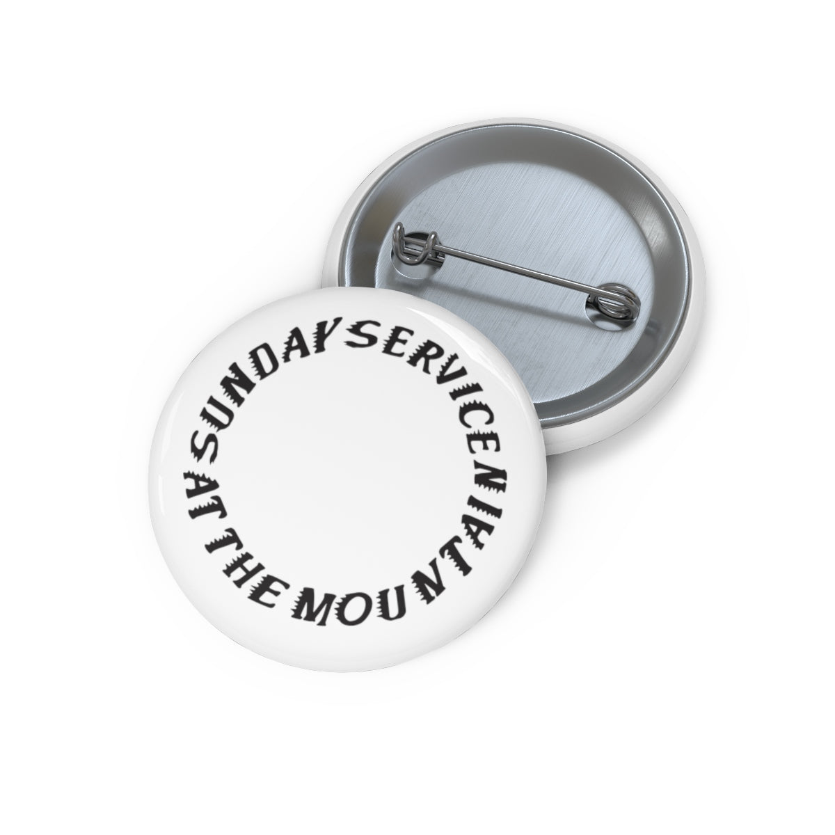 Sunday Service at the Mountain Kanye West inspired Pin Buttons-Bootlg