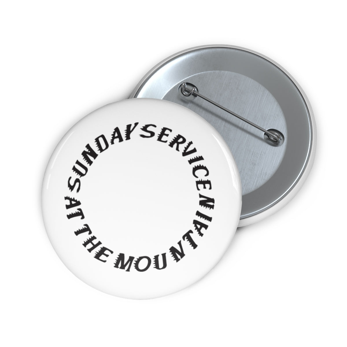 Sunday Service at the Mountain Kanye West inspired Pin Buttons-2"-Bootlg