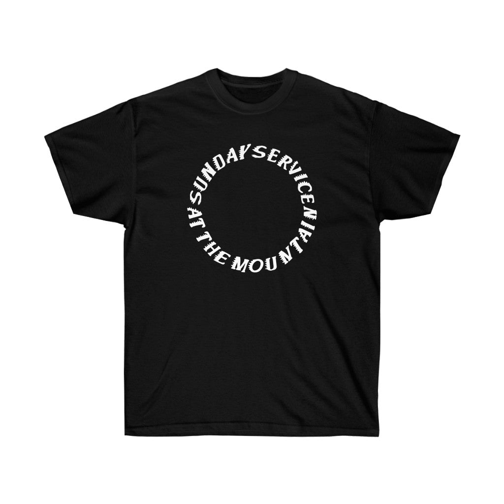 Sunday Service at the Mountain Unisex Ultra Cotton Tee - Kanye West Coachella inspired-S-Black-Bootlg