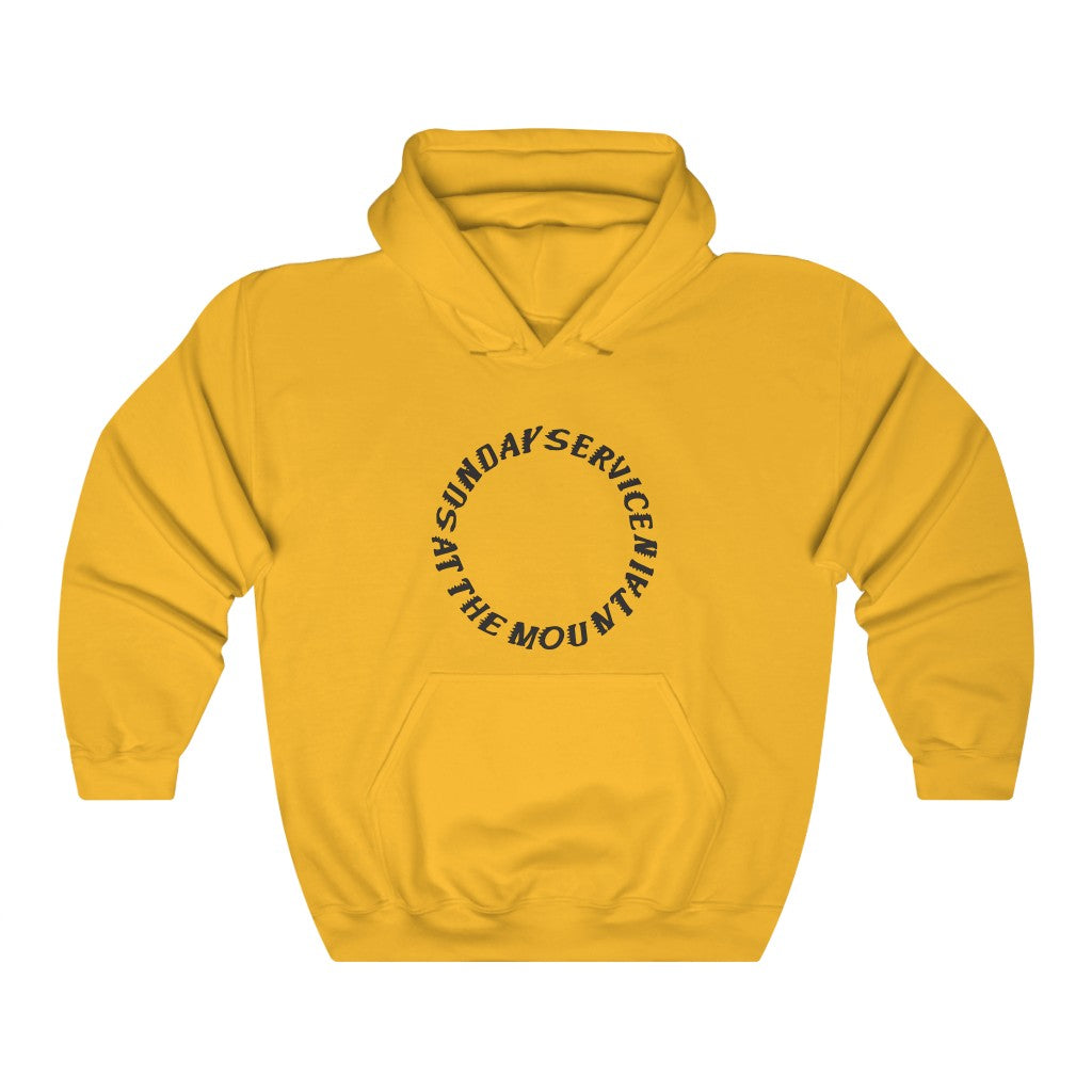 Sunday service at the Mountain Kanye West Hoodie-Gold-S-Bootlg