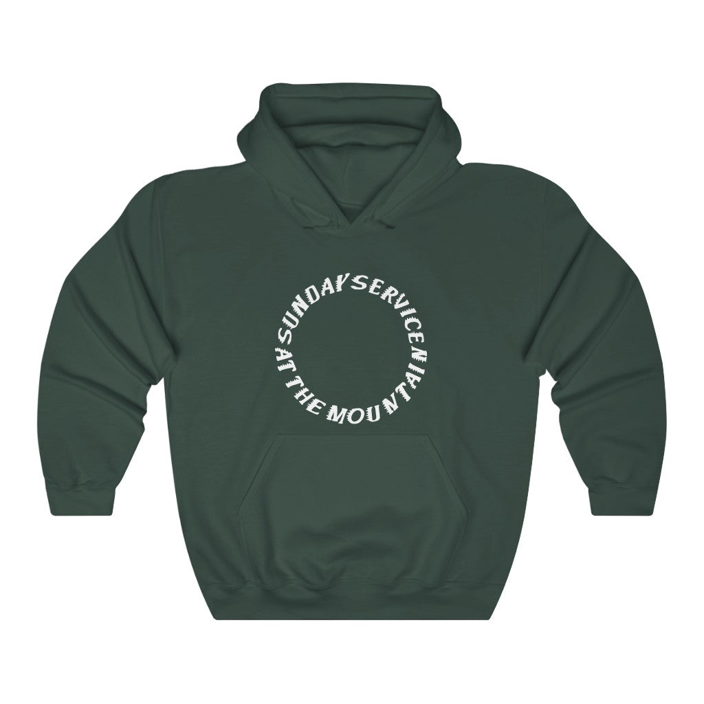 Sunday service at the Mountain Kanye West Hoodie-Forest Green-S-Bootlg