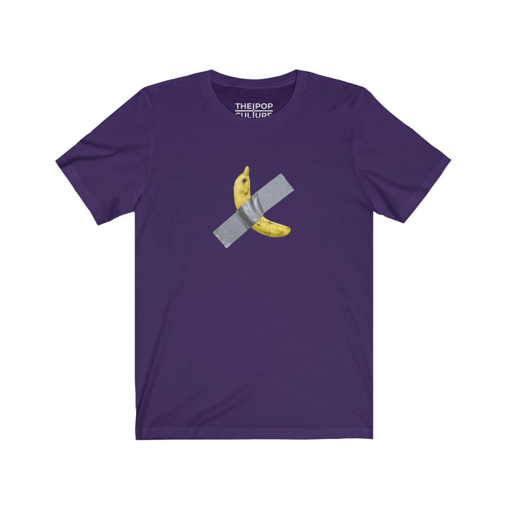 Taped Banana Unisex T-Shirt.Inspired by The Comedian. from Maurizio Cattelan-Team Purple-S-Bootlg