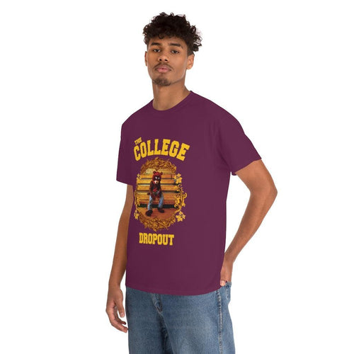 The College Dropout Bear Unisex Tee-Black-S-Bootlg