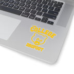 The College Dropout Old Kanye West Stickers-3x3"-Transparent-Bootlg