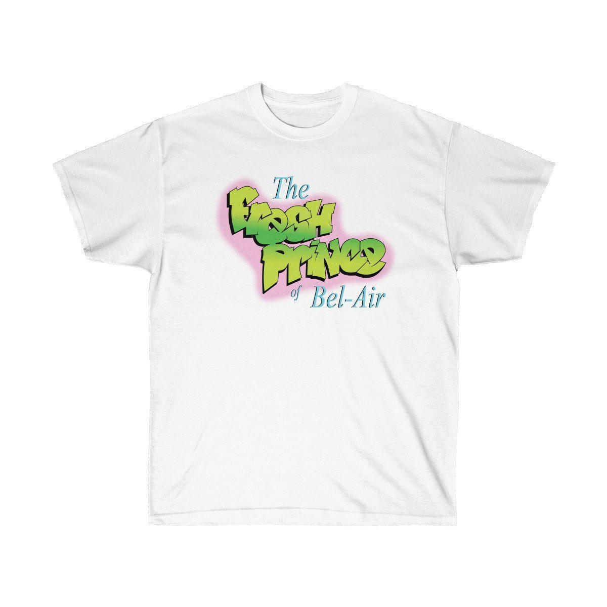 The Fresh Prince inspired Tee-White-L-Bootlg