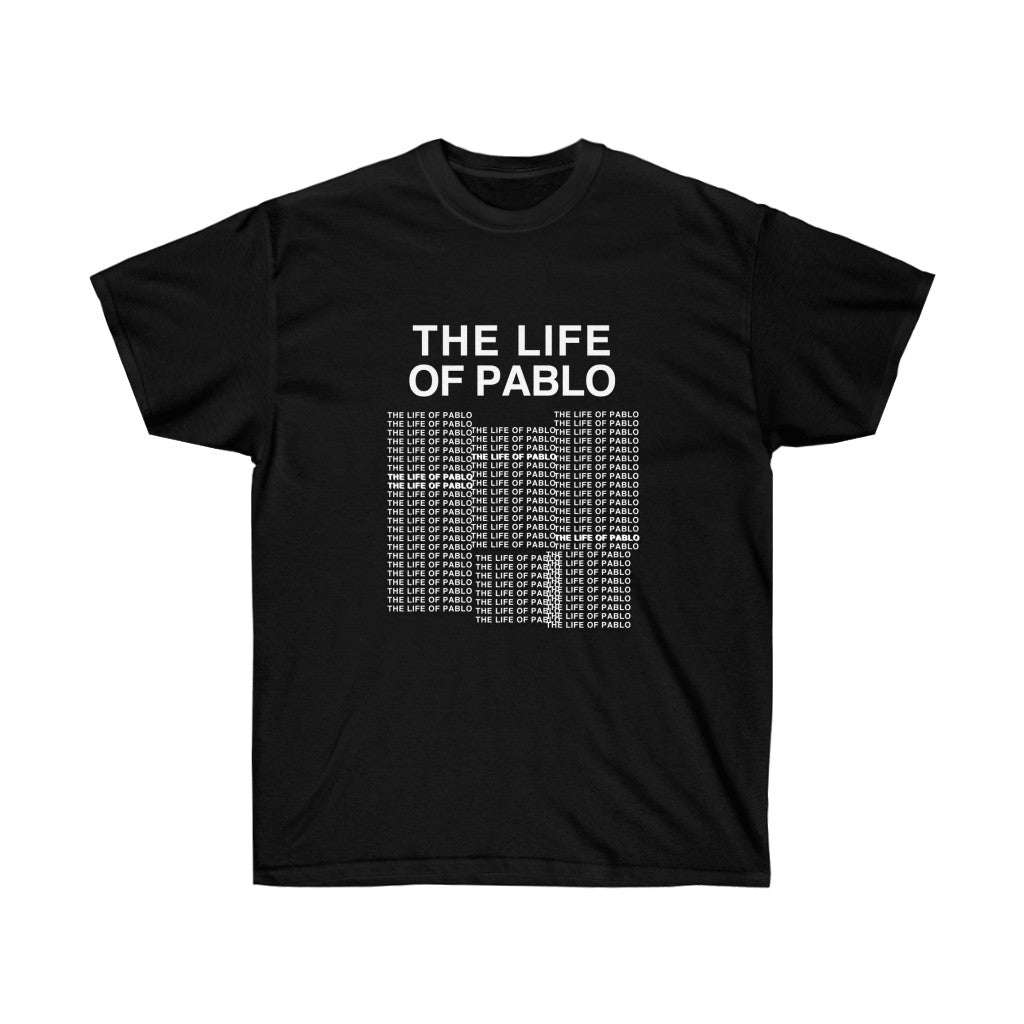 The Life of Pablo Kanye West album cover t-shirt-Black-S-Bootlg
