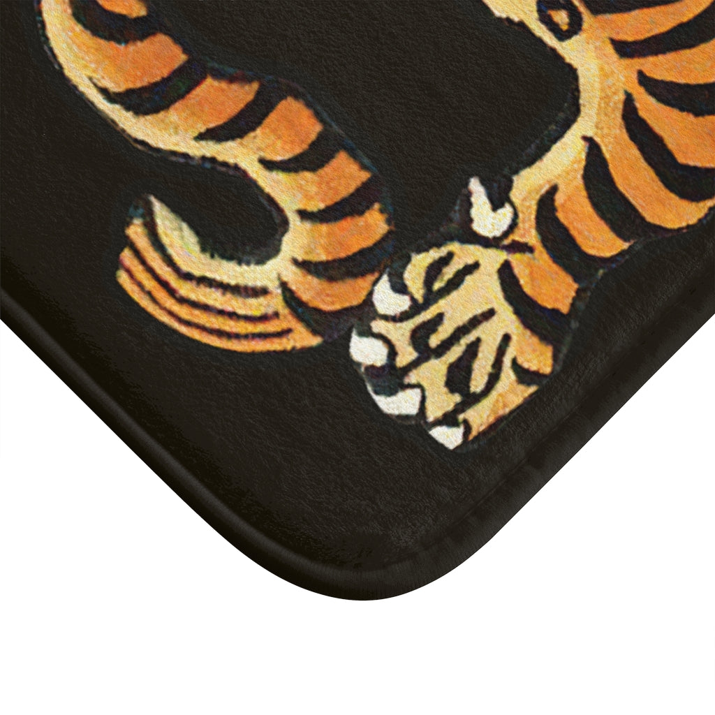 Tibetan Printed Tiger Bath Mat-Bootlg