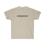 Unisex Ultra Cotton Tee #FREEROCKY T-Shirt-Sand-S-Bootlg