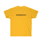 Unisex Ultra Cotton Tee #FREEROCKY T-Shirt-Gold-S-Bootlg