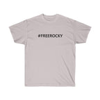 Unisex Ultra Cotton Tee #FREEROCKY T-Shirt-Ice Grey-S-Bootlg