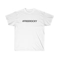 Unisex Ultra Cotton Tee #FREEROCKY T-Shirt-White-L-Bootlg