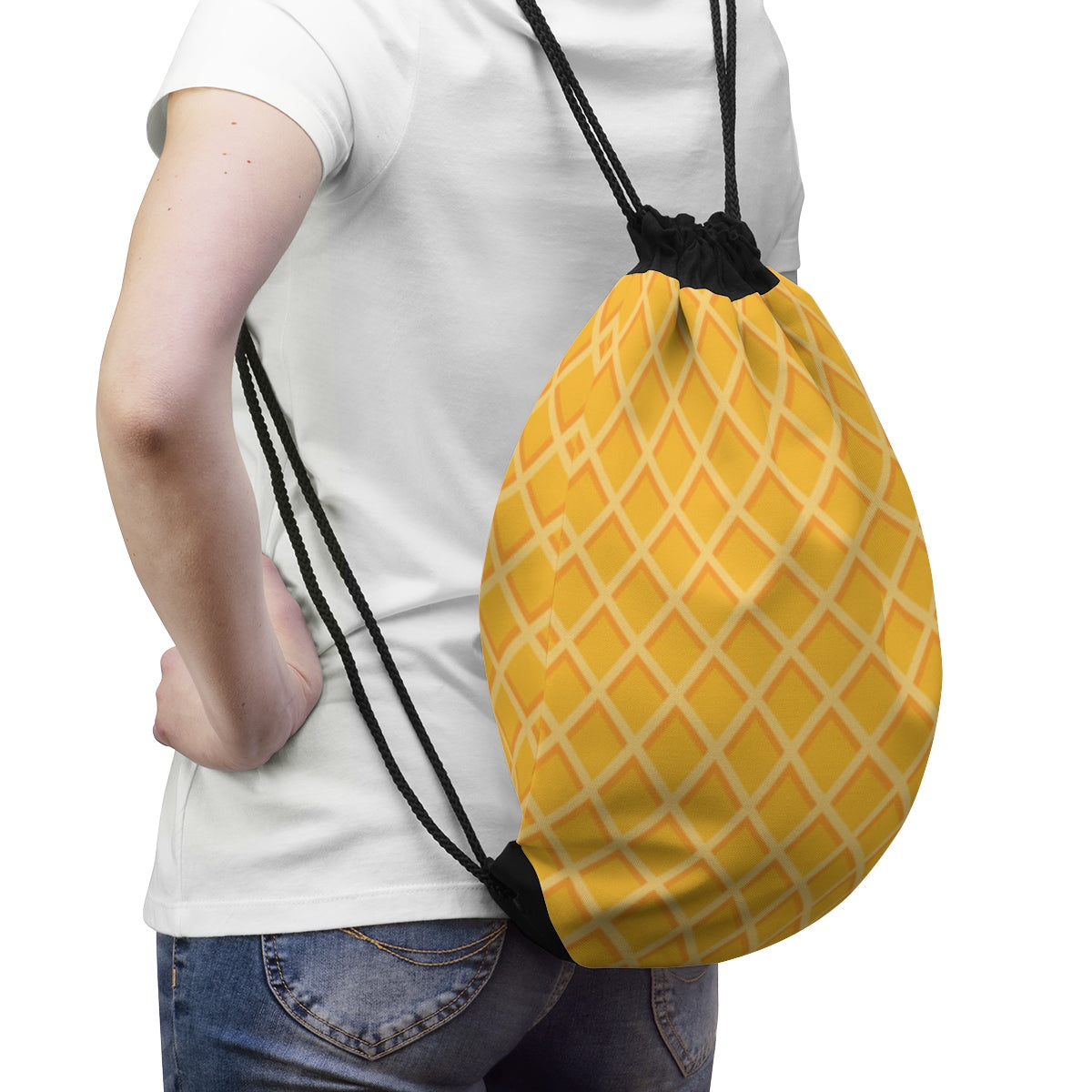 Waffle Drawstring Bag-Bootlg