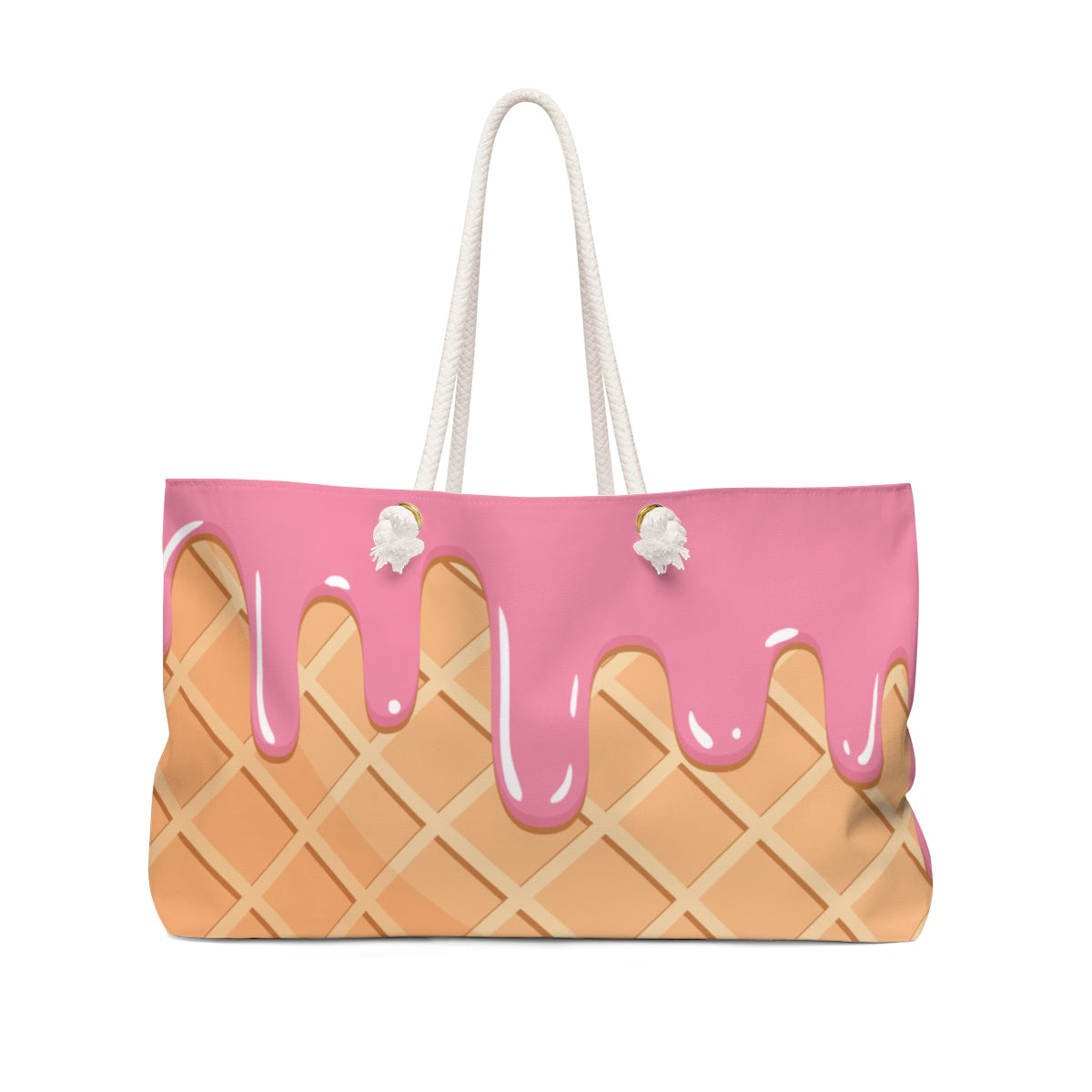 Waffle and Ice Cream Weekender Bag-Bootlg