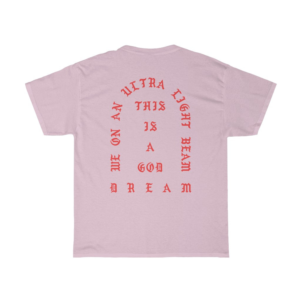 We On An Ultra Light Beam Cotton T-Shirt Kanye West Merch-Bootlg