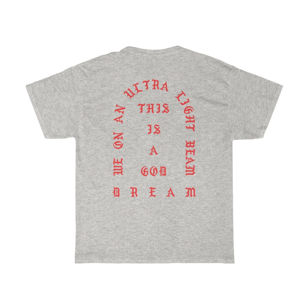 We On An Ultra Light Beam Cotton T-Shirt Kanye West Merch-Bootlg