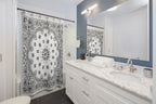White Bandana Shower Curtains-Bootlg