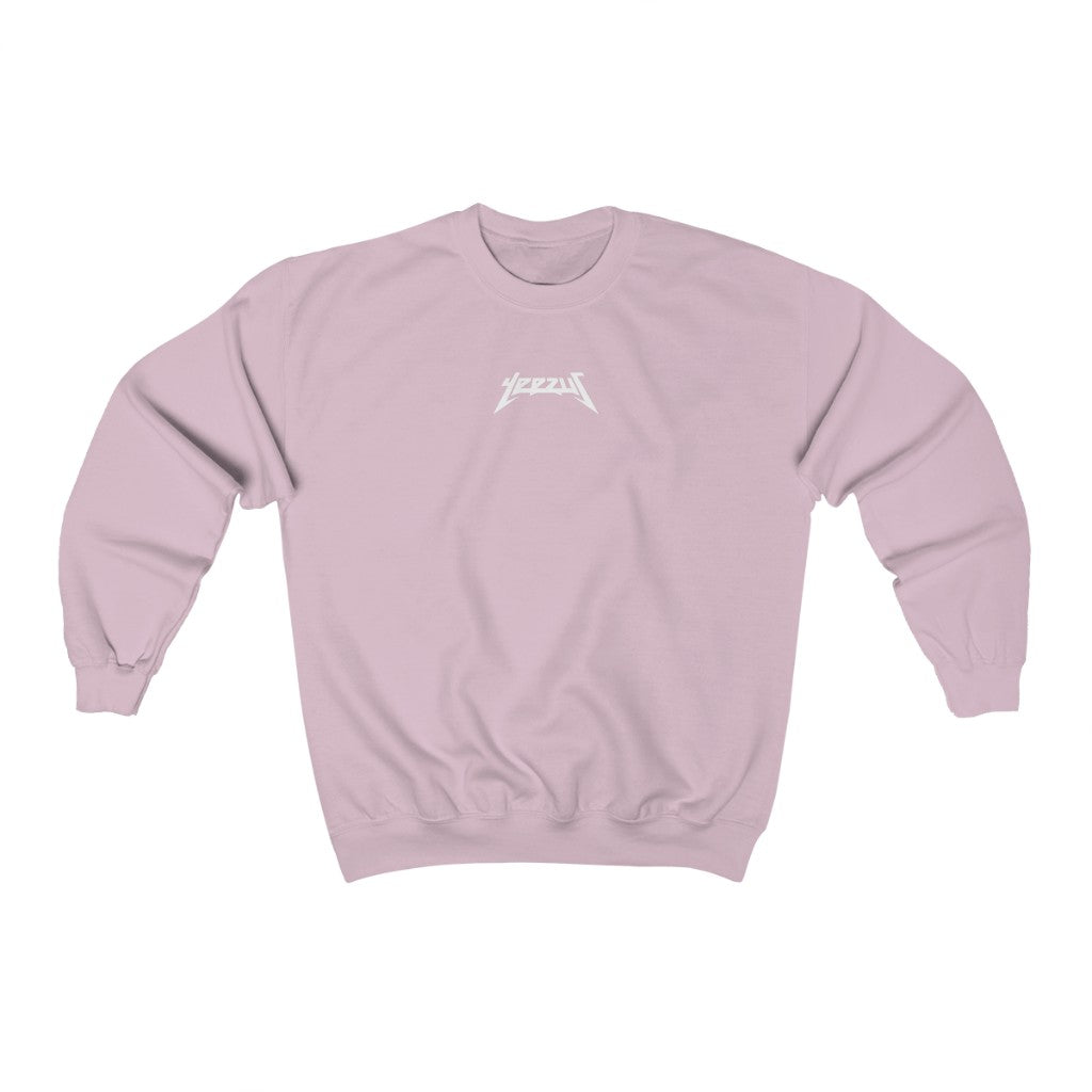 Yeezus Tour Glastonbury Heavy Blend Crewneck Sweatshirt - Kanye West inspired-Light Pink-S-Bootlg