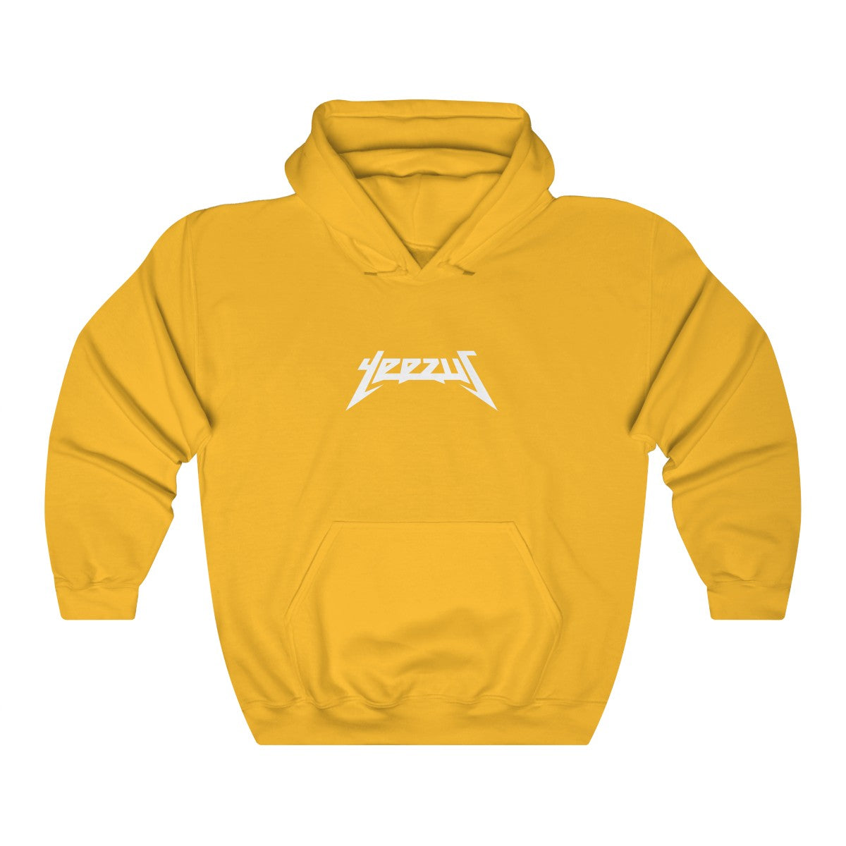 Yeezus Unisex Heavy Blend Hooded Sweatshirt-Gold-S-Bootlg